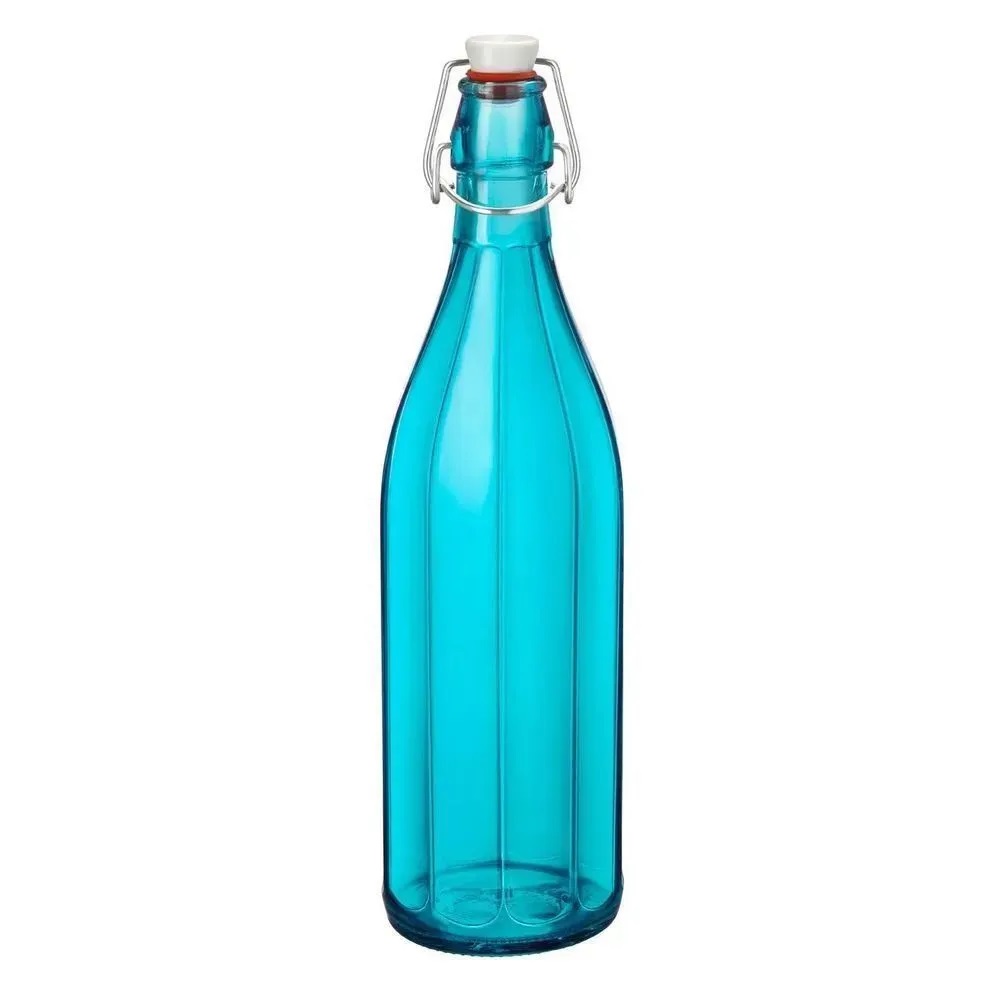 Бутылка 1 л голубая Oxford Bormioli Rocco D